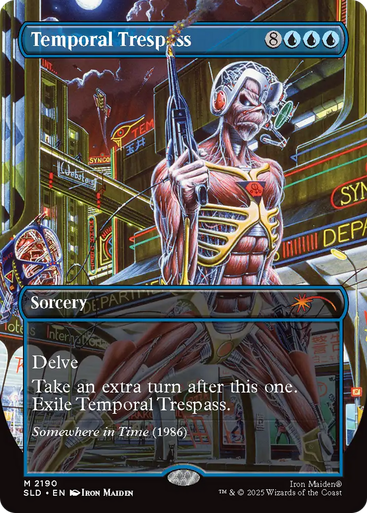 Temporal Trespass (Foil) (Secret Lair - Iron Maiden: Album Art) | Secret Lair Drops、Magic: The Gathering、kayou