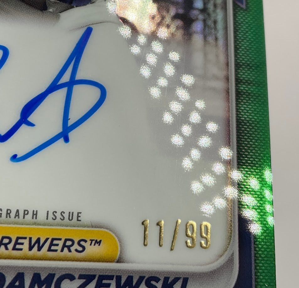 Josh Adamczewski 2024 Bowman Chrome Green Refractor Auto 11/99 #CPA-JAI、Collector Store LLC、kayou