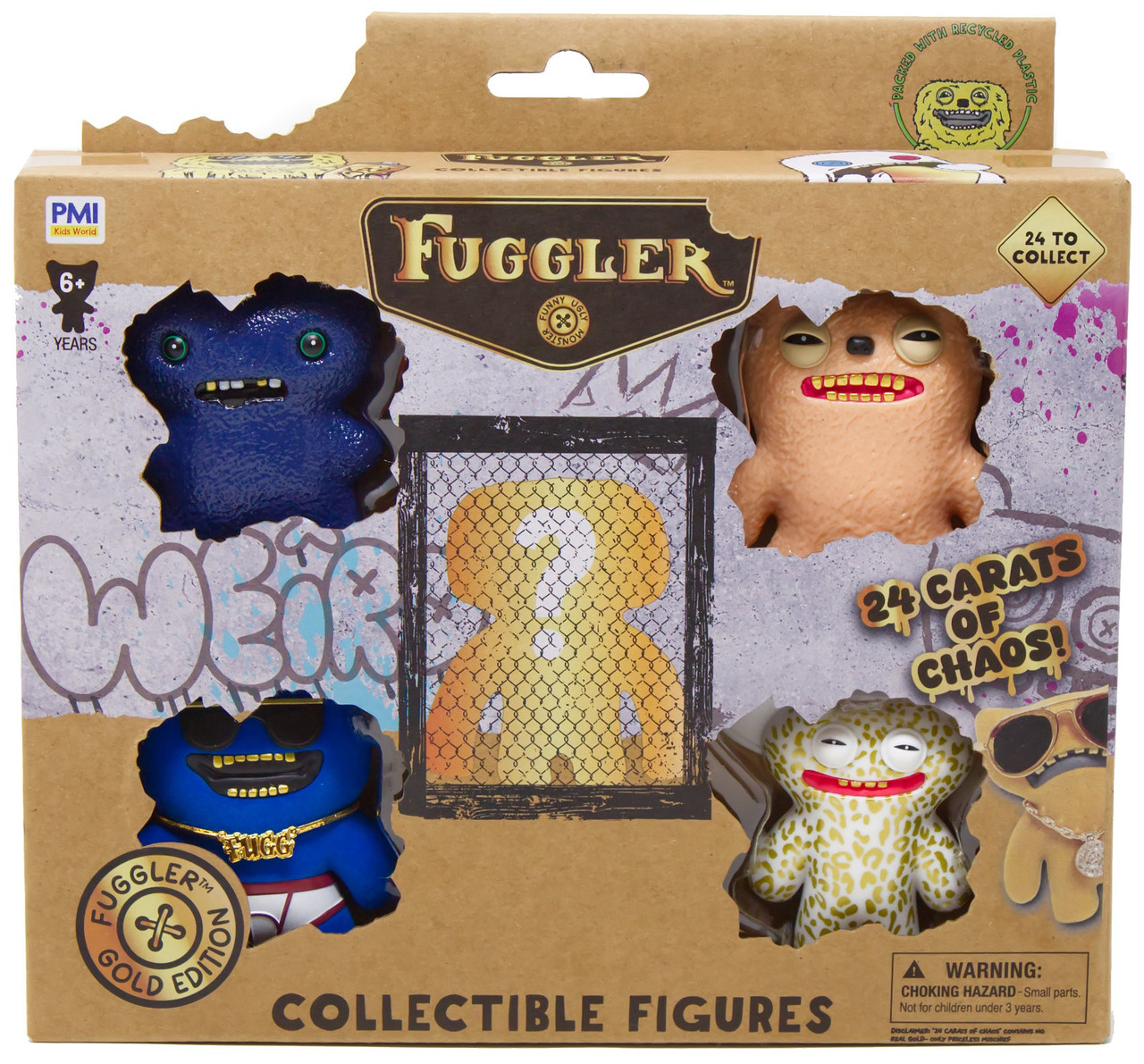 Fuggler Gold Edition Mystery 5-Pack Deluxe Box 5 RANDOM Collectible Figure、ToyWiz、kayou