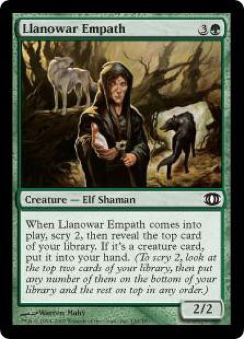 MtG Trading Card Game Future Sight Common Llanowar Empath #130、ToyWiz、kayou