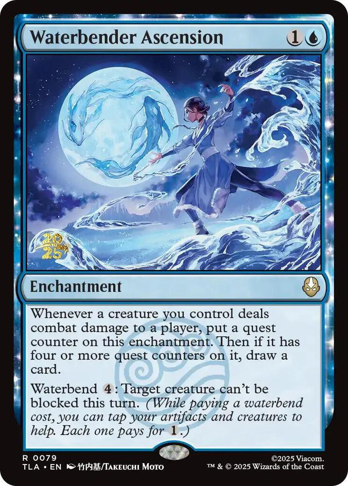 MtG Avatar the Last Airbender Rare Waterbender Ascension #79 Prerelease FOIL、ToyWiz、kayou