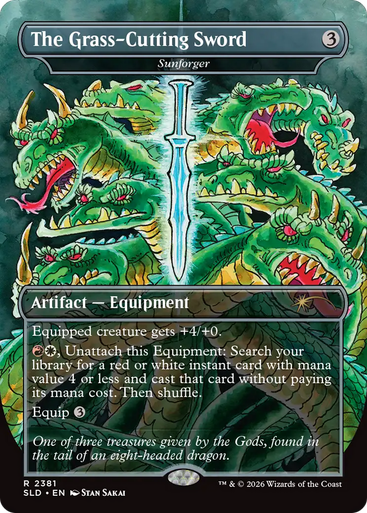 Sunforger The Grass-Cutting Sword (Foil) (Secret Lair - Featuring: Stan Sakai) | Secret Lair Drops、Magic: The Gathering、kayou