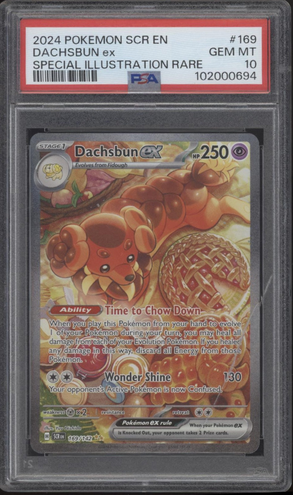 Dachsbun ex Pokemon Stellar Crown Special Illustration Rare #169 PSA 10 *See Photos*、Collector Store LLC Gaming、kayou