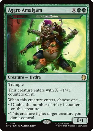 Aggro Amalgam - Voracious Hydra (TMC-054) - Commander: Teenage Mutant Ninja Turtles、Wizards of the Coast、kayou