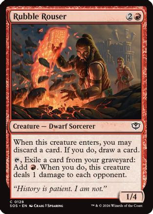 Rubble Rouser (SOS-128) - Secrets of Strixhaven、Wizards of the Coast、kayou