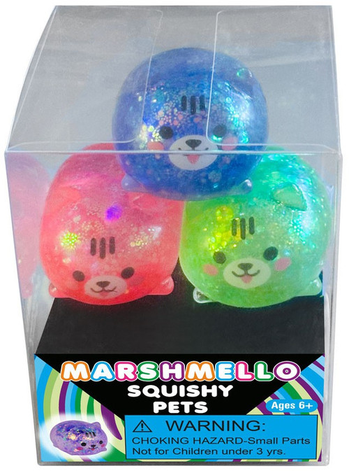 Marshmello Squishy Pets Mini Squeeze Toy 3-Pack、ToyWiz、kayou