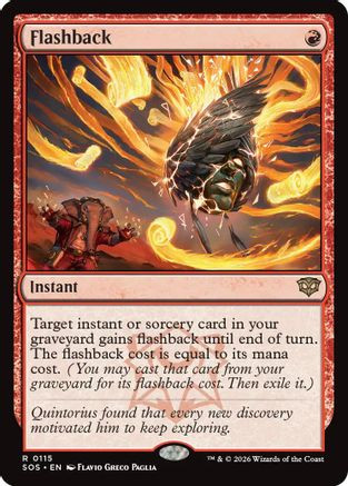 Flashback (SOS-115) - Secrets of Strixhaven Foil、Wizards of the Coast、kayou
