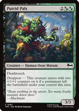 Putrid Pals (TMT-165) - Teenage Mutant Ninja Turtles Foil、Wizards of the Coast、kayou