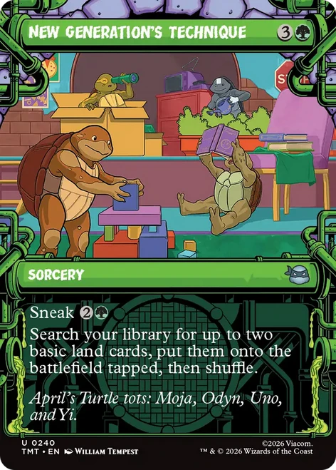 New Generation's Technique (Showcase Foil) | Teenage Mutant Ninja Turtles、Magic: The Gathering、kayou