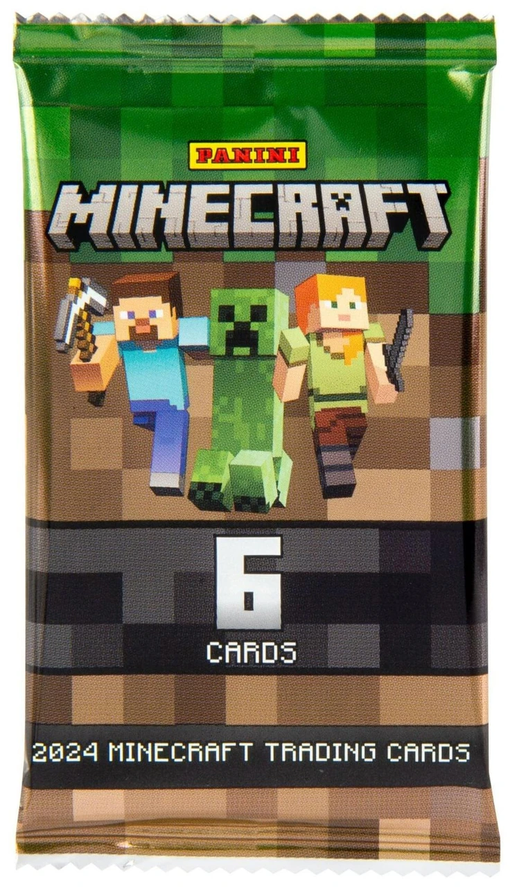 Panini 2024 Minecraft Trading Card MEGA Box Pack 6 Cards、ToyWiz、kayou