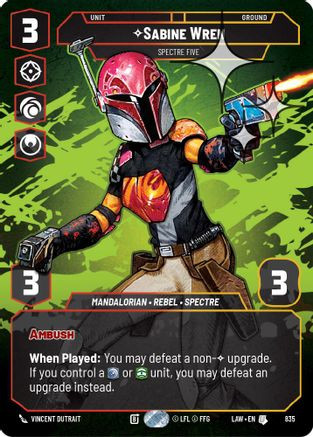 Sabine Wren - Spectre Five (Prestige Foil) (835) - A Lawless Time Foil、Fantasy Flight Games、kayou