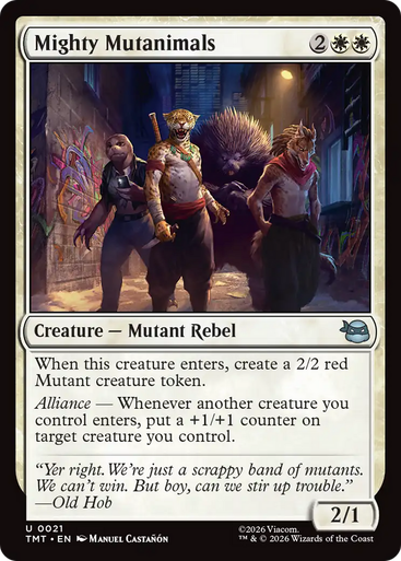 Mighty Mutanimals (Foil) | Teenage Mutant Ninja Turtles、Magic: The Gathering、kayou