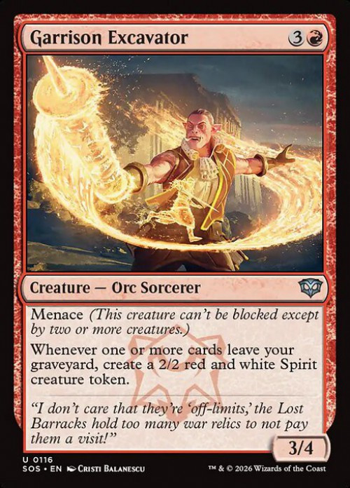 MtG Secrets of Strixhaven Uncommon Garrison Excavator #116、ToyWiz、kayou