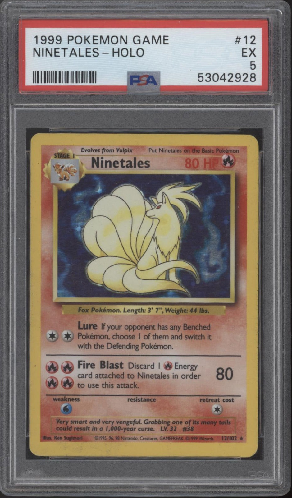 Ninetales Pokemon Base Set Holo #12 PSA 5、Collector Store LLC Gaming、kayou