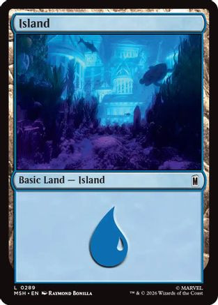 Island (0289) (MSH-289) - Marvel Super Heroes、Wizards of the Coast、kayou