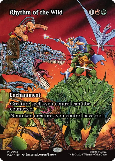 Rhythm of the Wild (Borderless Source Material Foil) | Teenage Mutant Ninja Turtles Source Material、Magic: The Gathering、kayou