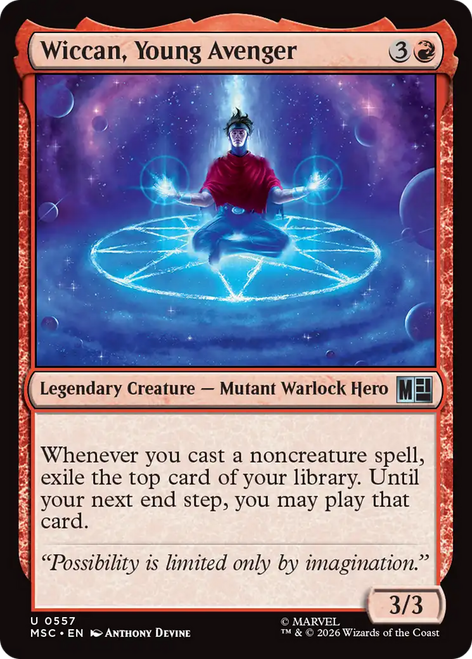 Wiccan, Young Avenger (Foil) | Marvel Super Heroes Commander、Magic: The Gathering、kayou
