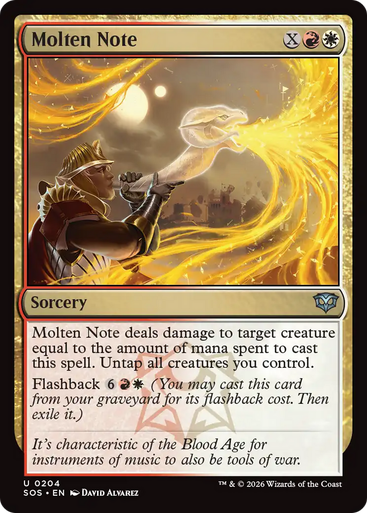 Molten Note (Foil) | Secrets of Strixhaven、Magic: The Gathering、kayou