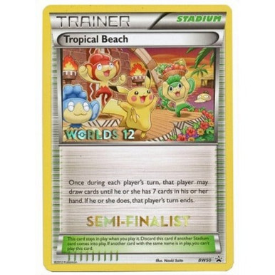 Black & White Promo BW50 Tropical Beach Worlds 2012 (Semi Finalist Stamp)、Pokemon、kayou