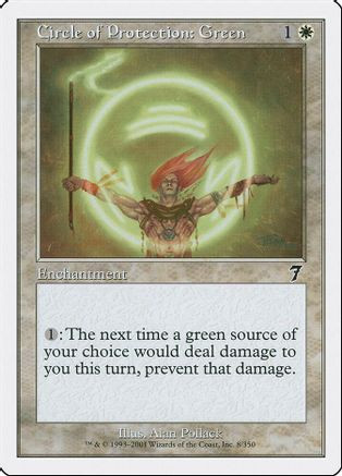 Circle of Protection: Green (7ED-008) - 7th Edition、Wizards of the Coast、kayou