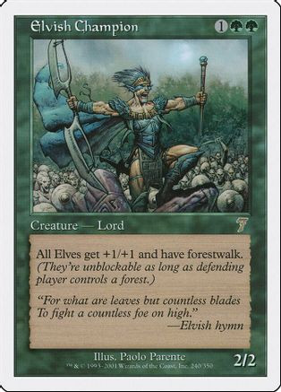 Elvish Champion (7ED-240) - 7th Edition、Wizards of the Coast、kayou