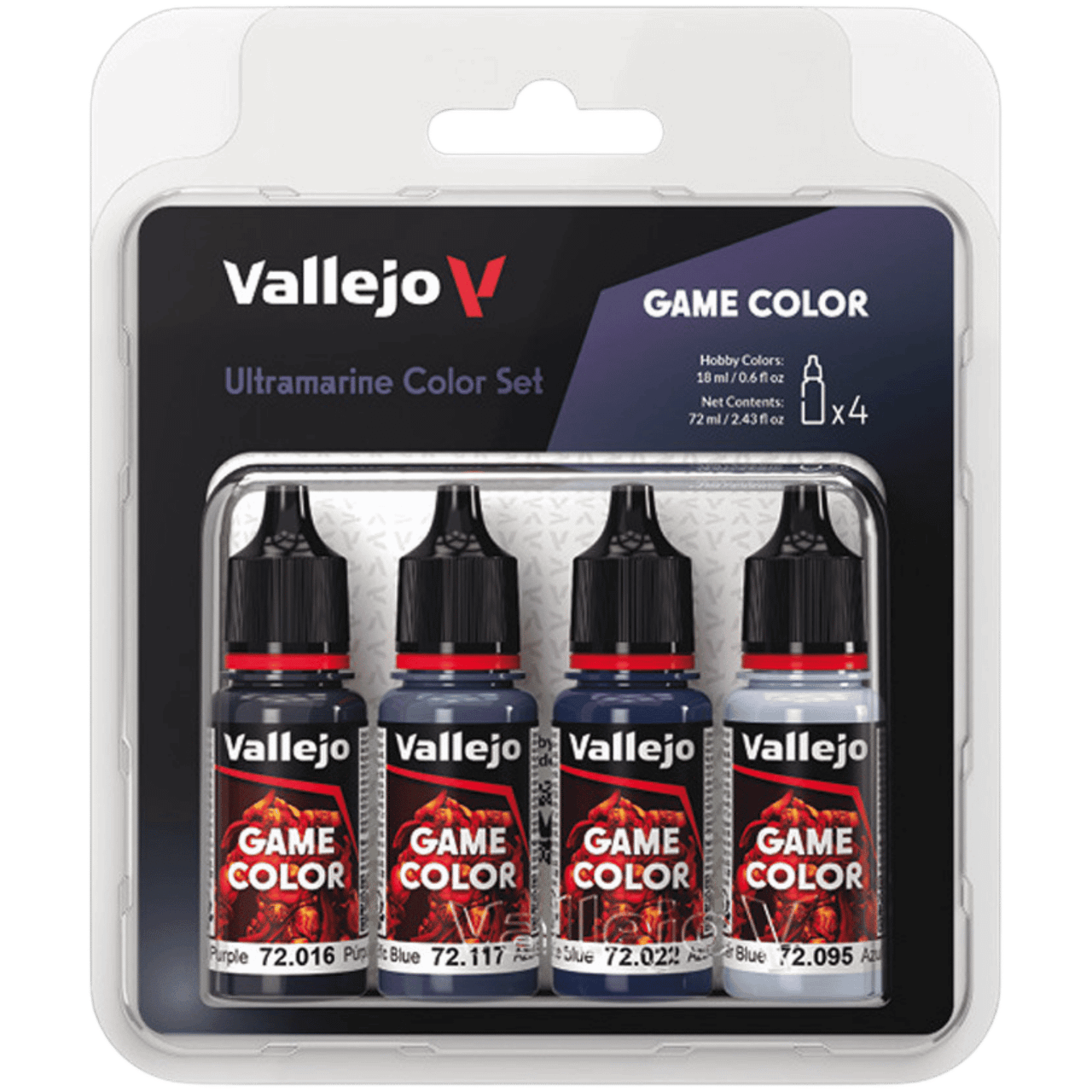 Acrylicos Vallejo: Game Color - Ultramarine Color Set (4ct) (PREORDER)、Acrylicos Vallejo, S.L.、kayou
