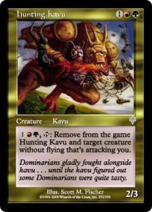 MtG Invasion Uncommon Hunting Kavu #252、ToyWiz、kayou