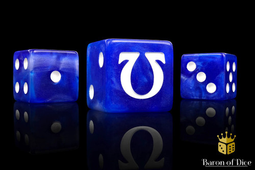 Baron Of Dice 6-Sided d6 Omega - White Dice Pack 25-Count Rounded、ToyWiz、kayou