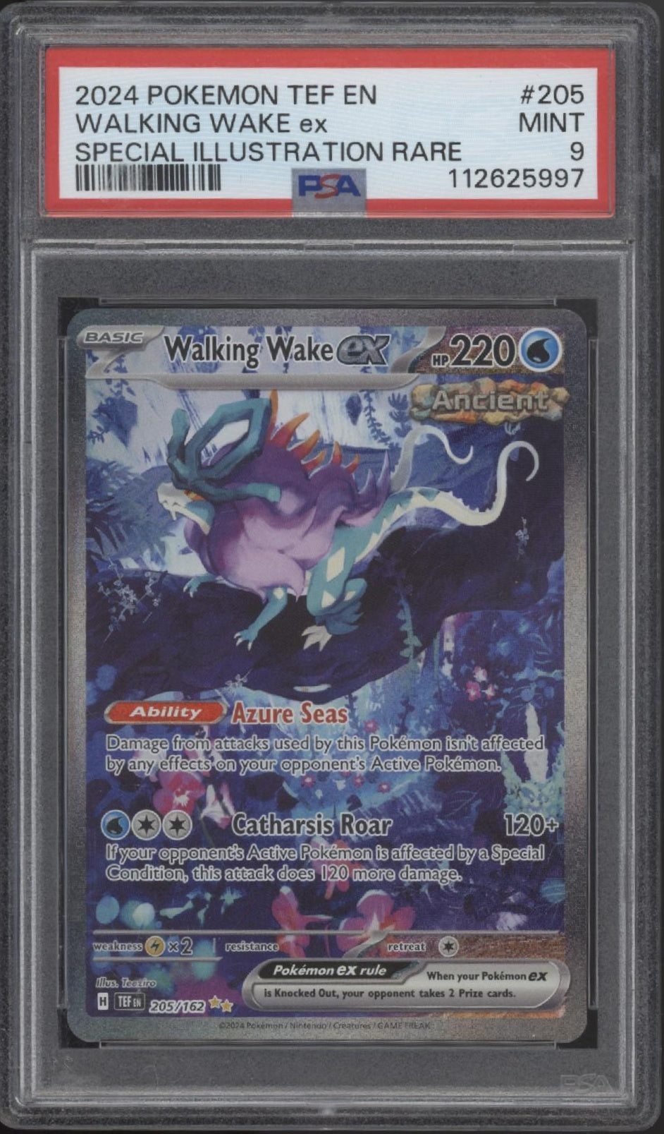 Walking Wake ex Pokemon Temporal Forces Special Illustration Rare #205 PSA 9、Collector Store LLC Gaming、kayou