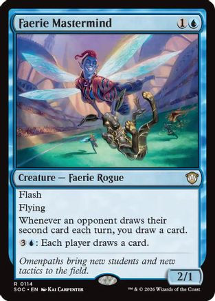 Faerie Mastermind (SOC-114) - Commander: Secrets of Strixhaven、Wizards of the Coast、kayou