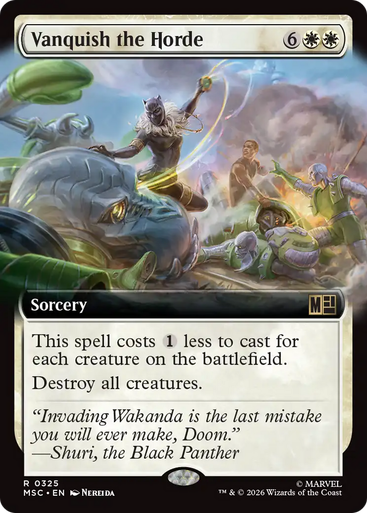 Vanquish the Horde (Extended Art) | Marvel Super Heroes Commander、Magic: The Gathering、kayou
