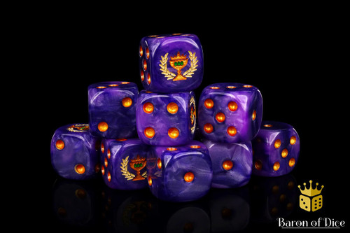 Baron Of Dice 6-Sided d6 Soul Chalice Dice Pack 25-Count Rounded - 16mm、ToyWiz、kayou