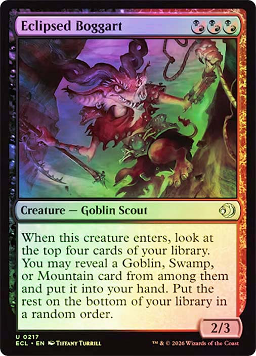 Eclipsed Boggart SGL-MTG-ECL-217-ENF、Magic: The Gathering、kayou