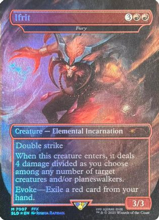 Ifrit - Fury (Rainbow Foil) (SLD-7007) - Secret Lair Drop Series Foil、Wizards of the Coast、kayou