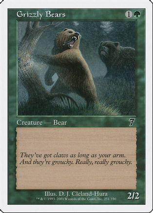 Grizzly Bears (7ED-251) - 7th Edition Foil、Wizards of the Coast、kayou