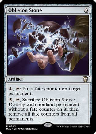 Oblivion Stone (Ripple Foil) (M3C-303) - Modern Horizons 3 Commander Foil、Wizards of the Coast、kayou