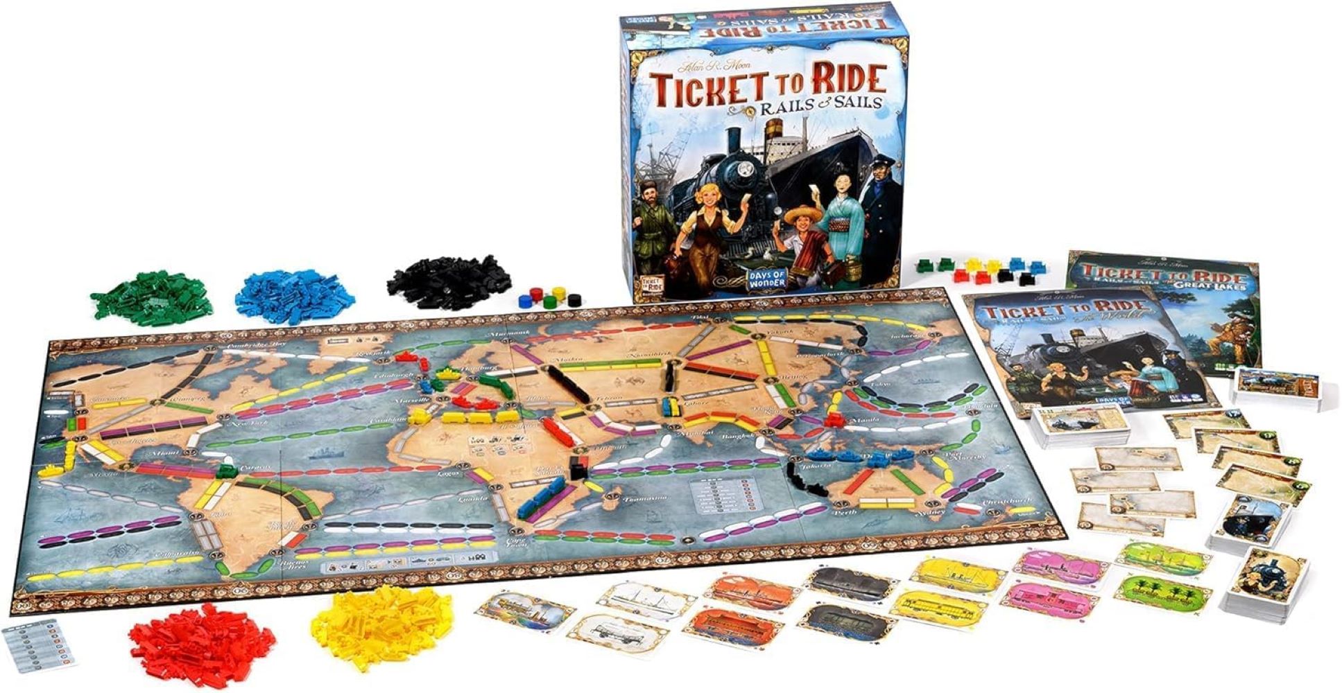 Ticket to Ride: Rails and Sails、Days of Wonder、kayou