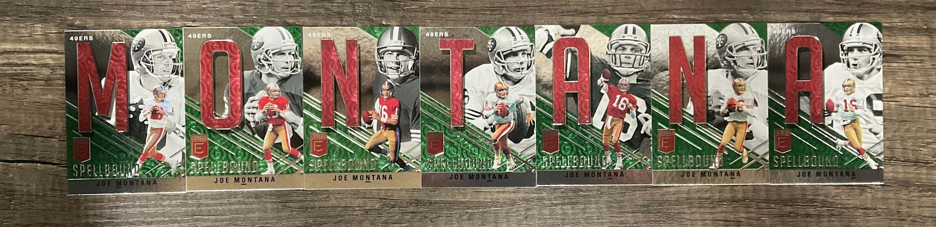 Joe Montana 2021 Panini Donruss Elite Spellbound 
