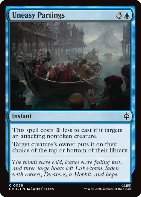 Uneasy Partings (Foil) | The Hobbit、Magic: The Gathering、kayou