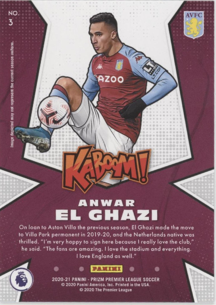 Anwar El Ghazi 2020-21 Panini Prizm Premier League Kaboom! #3、Collector Store LLC、kayou