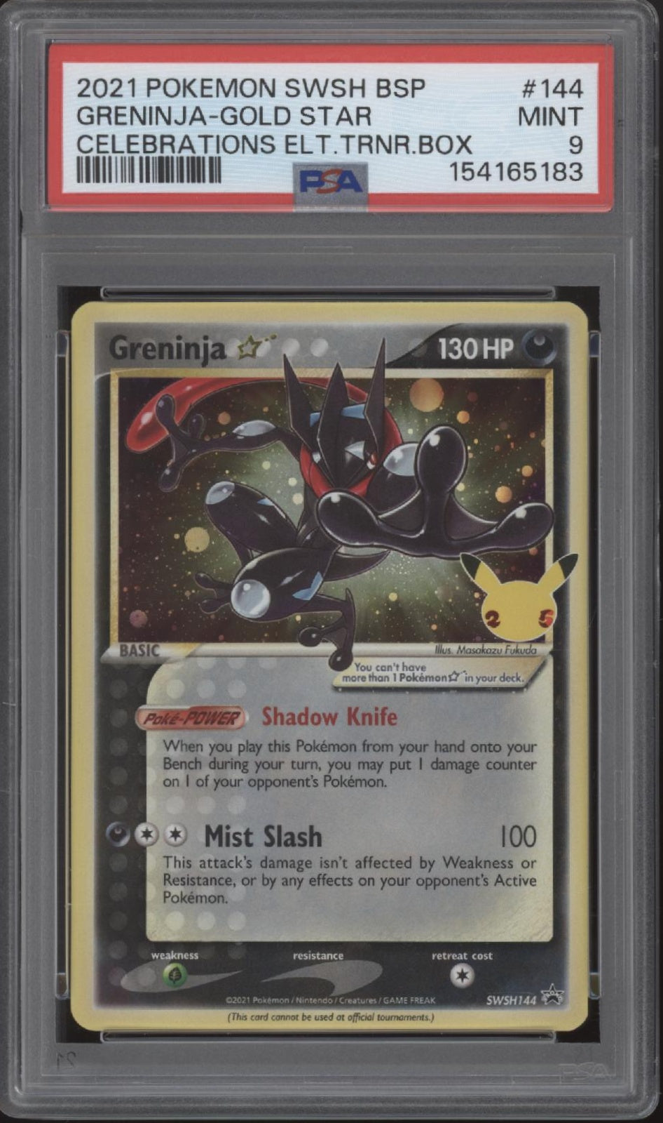 Greninja Pokemon Celebrations Elite Trainer Box Gold Star #144 PSA 9 #2、Collector Store LLC Gaming、kayou