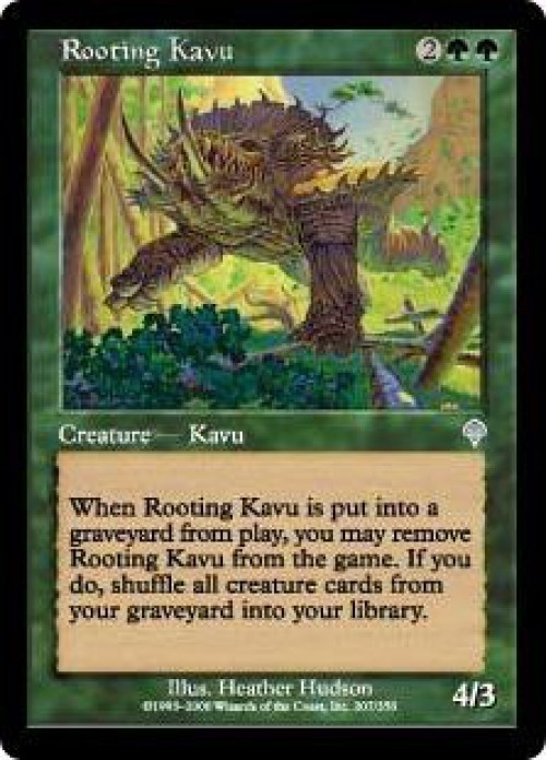MtG Invasion Uncommon Rooting Kavu #207、ToyWiz、kayou
