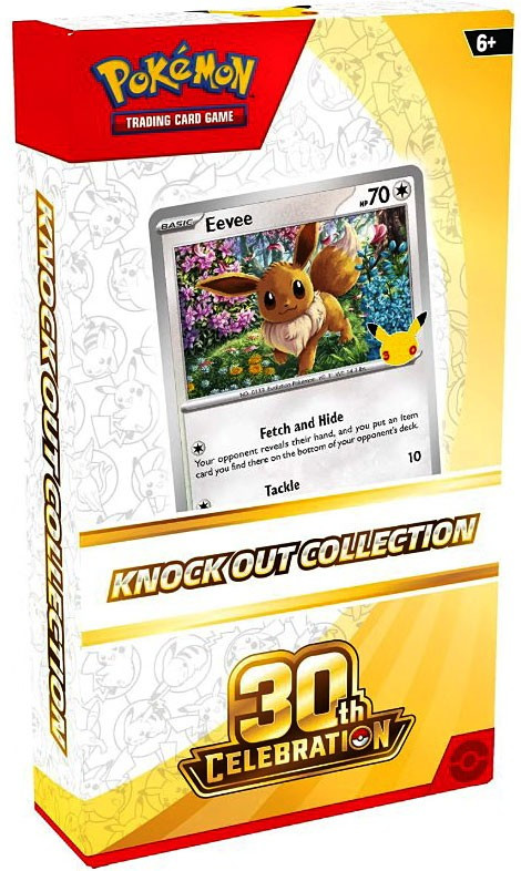 Pokemon 30th Anniversary Celebration Eevee Knock Out Collection 2 Booster Packs & 1 Promo Card、ToyWiz、kayou