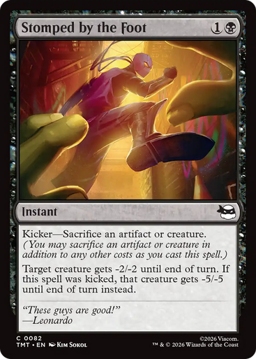 Stomped by the Foot (Foil) | Teenage Mutant Ninja Turtles、Magic: The Gathering、kayou