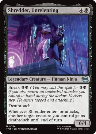 Shredder, Unrelenting (TMT-074) - Teenage Mutant Ninja Turtles Foil、Wizards of the Coast、kayou