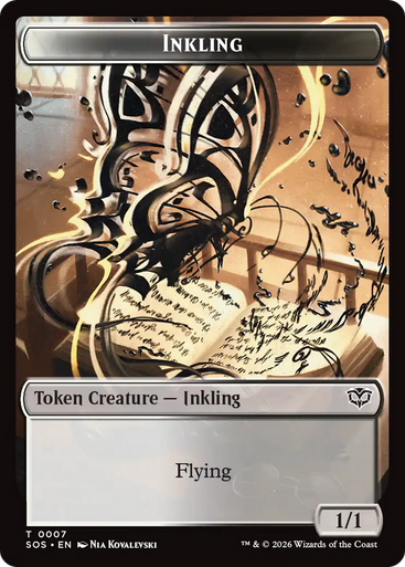 Secrets of Strixhaven - Inkling Token (#7) (Foil) | Secrets of Strixhaven、Magic: The Gathering、kayou