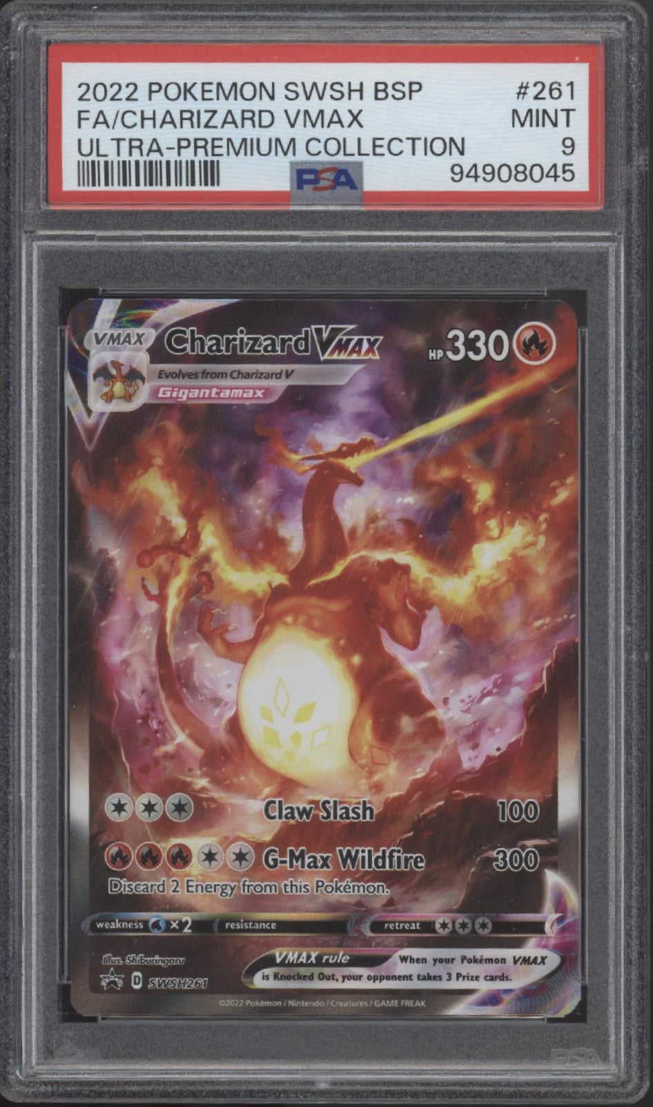 Charizard VMAX Pokemon Ultra Premium Collection Full Art #261 PSA 9 #1、Collector Store LLC Gaming、kayou