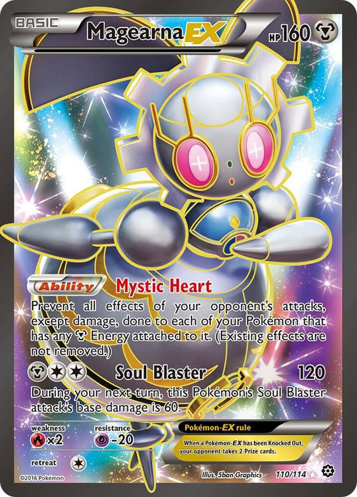 Pokemon Trading Card Game XY Steam Siege Ultra Rare Magearna EX #110 Heavily Played、ToyWiz、kayou