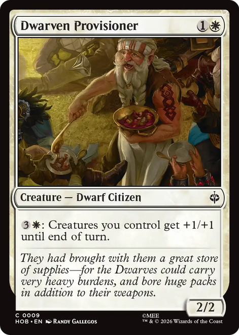 Dwarven Provisioner (Foil) | The Hobbit、Magic: The Gathering、kayou