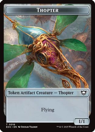 Thopter // Gnome Double-Sided Token (EOC-16 // 11) - Commander: Edge of Eternities、Wizards of the Coast、kayou